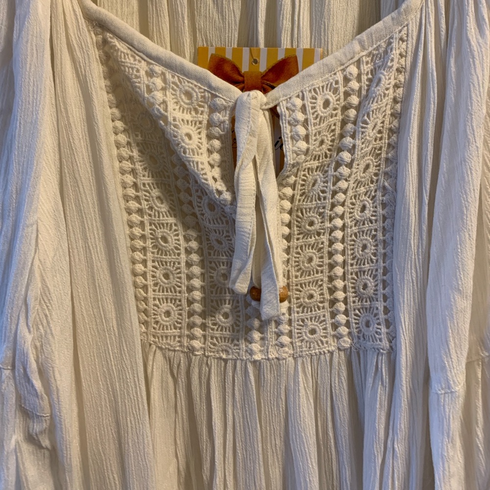 The Magic of Stevie and Lindsay White Gauze Dress